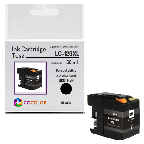 Tusz do BROTHER LC129XLBK Black zamiennik