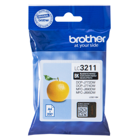 Brother oryginalny Tusz LC3211BK black