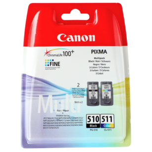 Canon oryginalny tusz PG510 + CL511 2970B010 black + color 2-pak