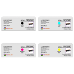 4 X TONER do RICOH SPC250E 407546 407545 407544 407543 nowy zamiennik - 3