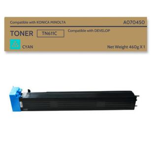 Toner do Konica Minolta TN611C TN411C Cyan Bizhub C451/C550/C650; Develop C451/C550