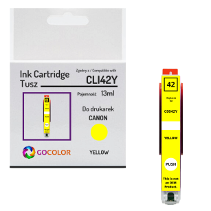 Tusz do CANON CLI42Y 6387B001 Pixma Pro100 yellow Zamiennik 13.0ml