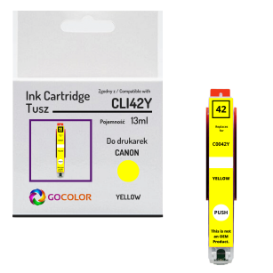 Tusz do CANON CLI42Y 6387B001 Pixma Pro100 yellow Zamiennik 13.0ml