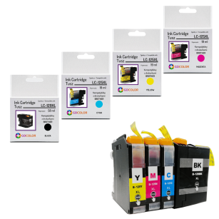 4 X Tusz do BROTHER LC129XL LC125XL zamiennik