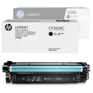 HP oryginalny toner CF360XC 508XC Color LaserJet Enterprise M552dn M553 12,5K black
