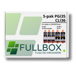 FULLBOX 5-pak Tusz do CANON PGI35BK CLI36C - 3