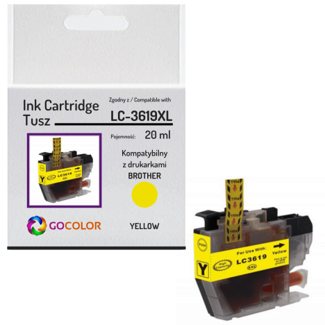 Tusz do BROTHER LC3619XLY Yellow zamiennik