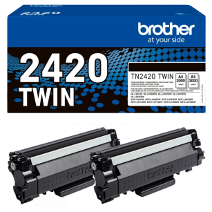 Brother oryginalny toner TN2420TWIN 2-pak black