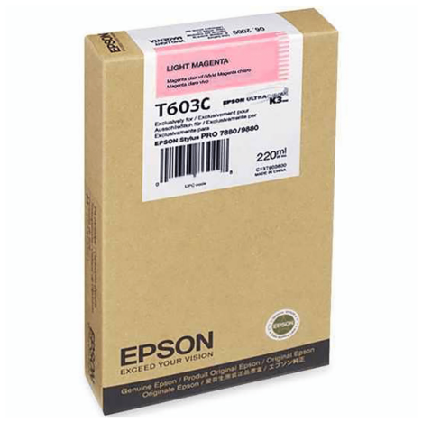 Epson oryginalny tusz T603C C13T603C00 light magenta