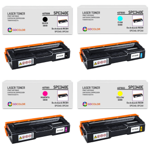 4 X TONER do RICOH SPC340 407899 407900 407901 407902 zamiennik