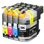 FULLBOX 4-pak tusz do BROTHER LC127XL LC125XLC LC125XLM LC125XLY - 3