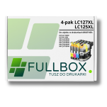 FULLBOX 4-pak TUSZ do BROTHER LC127XL LC125XLC LC125XLM LC125XLY - 2