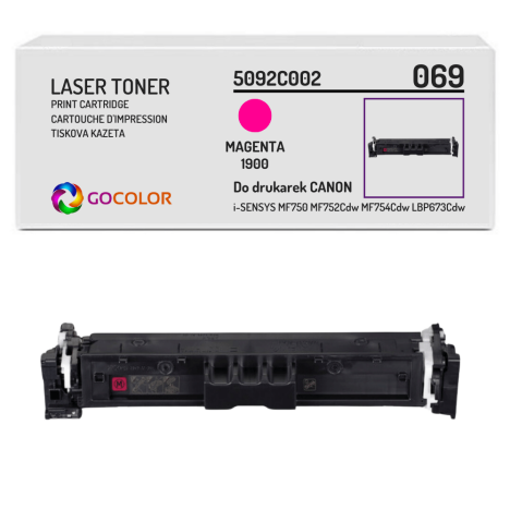 Toner do CANON 069M 5092C002 iSENSYS MF750 MF752Cdw MF754Cdw LBP673Cdw magenta Zamiennik 1.9K