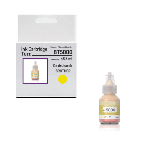 Tusz do BROTHER BT5000Y Yellow zamiennik