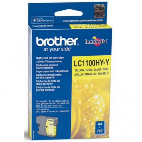 Brother oryginalny Tusz LC1100HYY yellow high capacity