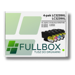 FULLBOX 4-pak TUSZ do BROTHER LC3239XLBK LC3239XLC LC3239XLM LC3239XLY - 3