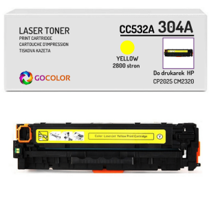 Toner do HP CC532A 304A CP2025 CM2320 Yellow Zamiennik