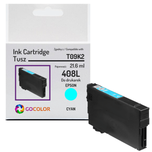 Tusz do EPSON 408L T09K240 C13T09K24010 WFC4310DTWF WFC4810DTWF cyan Zamiennik 21.6ml