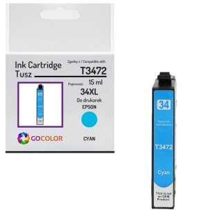 Tusz do EPSON T3472 34XL Cyan Zamiennik