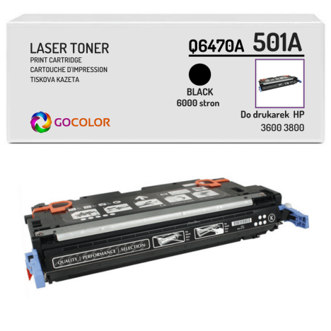 EOL Toner do HP Q6470A 501A 3600 3800 Black Zamiennik