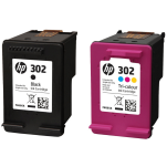 HP oryginalny Tusz X4D37AE 302 black/kolorowy 2Pack - 2