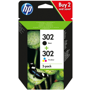 HP oryginalny Tusz X4D37AE 302 black/kolorowy 2-Pack