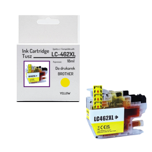 Tusz do BROTHER LC462XLY MFCJ2340 MFCJ3540 Yellow Zamiennik 19 ml