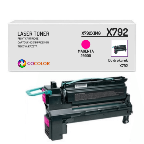 EOL Toner do LEXMARK X792 X792X1MG Magenta Zamiennik