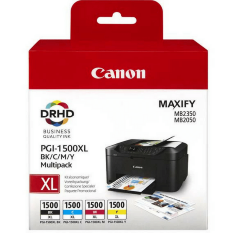 Canon oryginalny tusz PGI1500XL 9182B004 black / cyan / magenta / yellow 4-pak