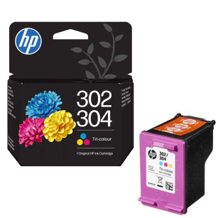 HP oryginalny Tusz B7RT6AE 304/302 CMY