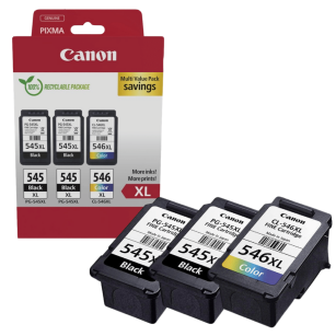 Canon oryginalny Tusz 2x PG545XL + CL546XL 8286B013AA 3-pak 2x15.0/13.0ml