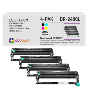 4-pak Bęben do BROTHER DR248CL zestaw CMYK Zamiennik