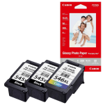 Canon oryginalny Tusz 2x PG545XL + CL546XL + papier GP501 50ark. 10x15cm 8286B015 3-pak 2x15.0/13.0ml - 3