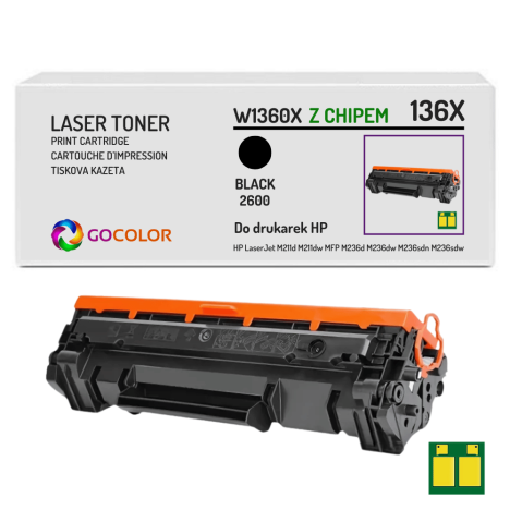 Toner do HP 136X W1360X LaserJet M211 MFP M236 2.6K black zamiennik Z CHIPEM