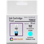 Tusz do EPSON 112 T06C2 C13T06C24A EcoTank L11160 L15150 ITS L6550 Pigment Cyan 70 ml. - 2