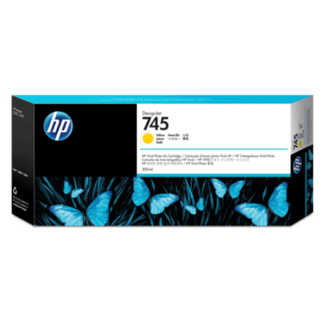 HP oryginalny Tusz F9K02A 745 yellow