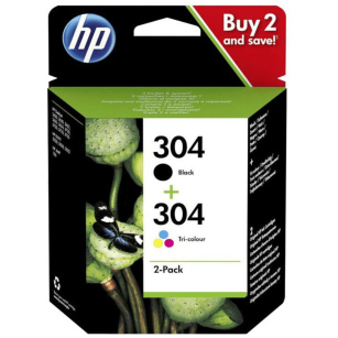 HP oryginalny Tusz 3JB05AE 304 2-Pack