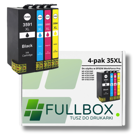 FULLBOX 4-pak Tusz do EPSON 35XL T3591 T3592 T3593 T3594