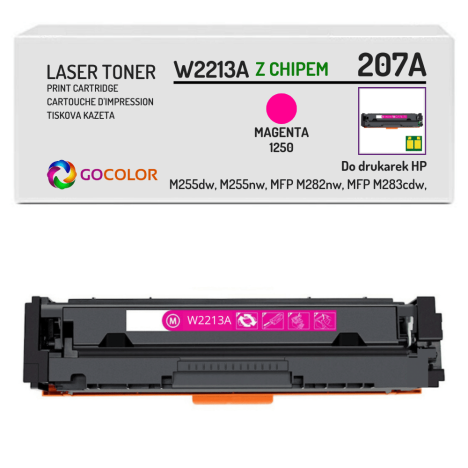 Toner do HP W2213A 207A LaserJet Pro MFP M282nw M283cdw Magenta z CHIPEM zamiennik 1.25K