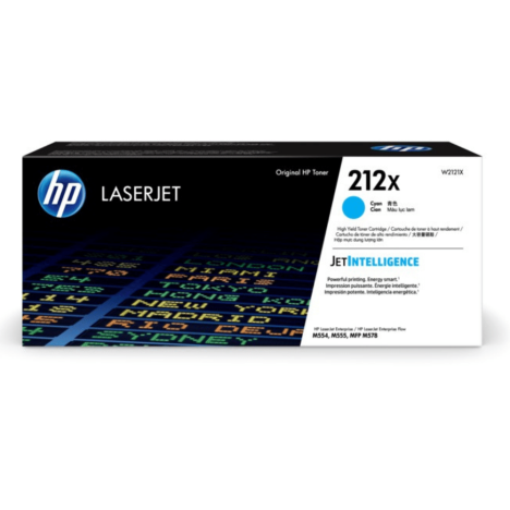 HP oryginalny toner W2121X cyan 212X