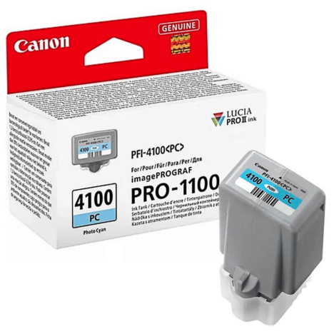 Canon oryginalny tusz PFI4100PC  6781C001 imagePROGRAF PRO-1100 photo cyan 80.0ml