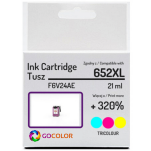 Tusz do HP F6V24AE 652XL Kolorowy Zamiennik - 2
