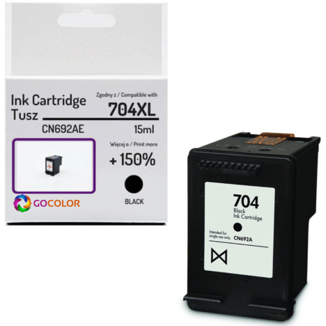 Tusz do HP CN692AE 704XL Black Zamiennik