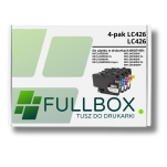 FULLBOX 4-pak TUSZ do BROTHER LC426BK LC426C LC426M LC426Y - 3