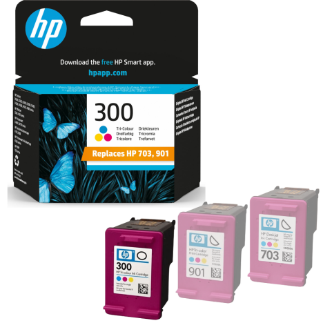 HP oryginalny Tusz CC643EE 300 703 901 kolorowy