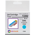 Tusz do EPSON T3362 33XL Cyan Zamiennik - 2