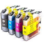 FULLBOX 4-pak tusz do BROTHER LC123BK LC123C LC123M LC123Y - 3