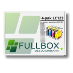 FULLBOX 4-pak tusz do BROTHER LC123BK LC123C LC123M LC123Y - 2