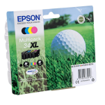 Epson oryginalny tusz 34XL T347640 C13T34764010 WorkForce Pro WF3720 WF3700 Series CMYK 3X 10.8ml/16.3ml 4-pak - 2