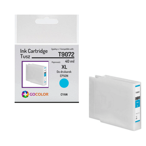 Tusz do EPSON T9072 XL Cyan Zamiennik